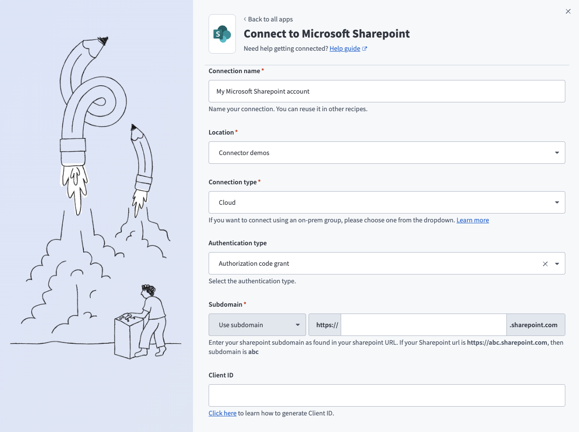 Connect to SharePoint