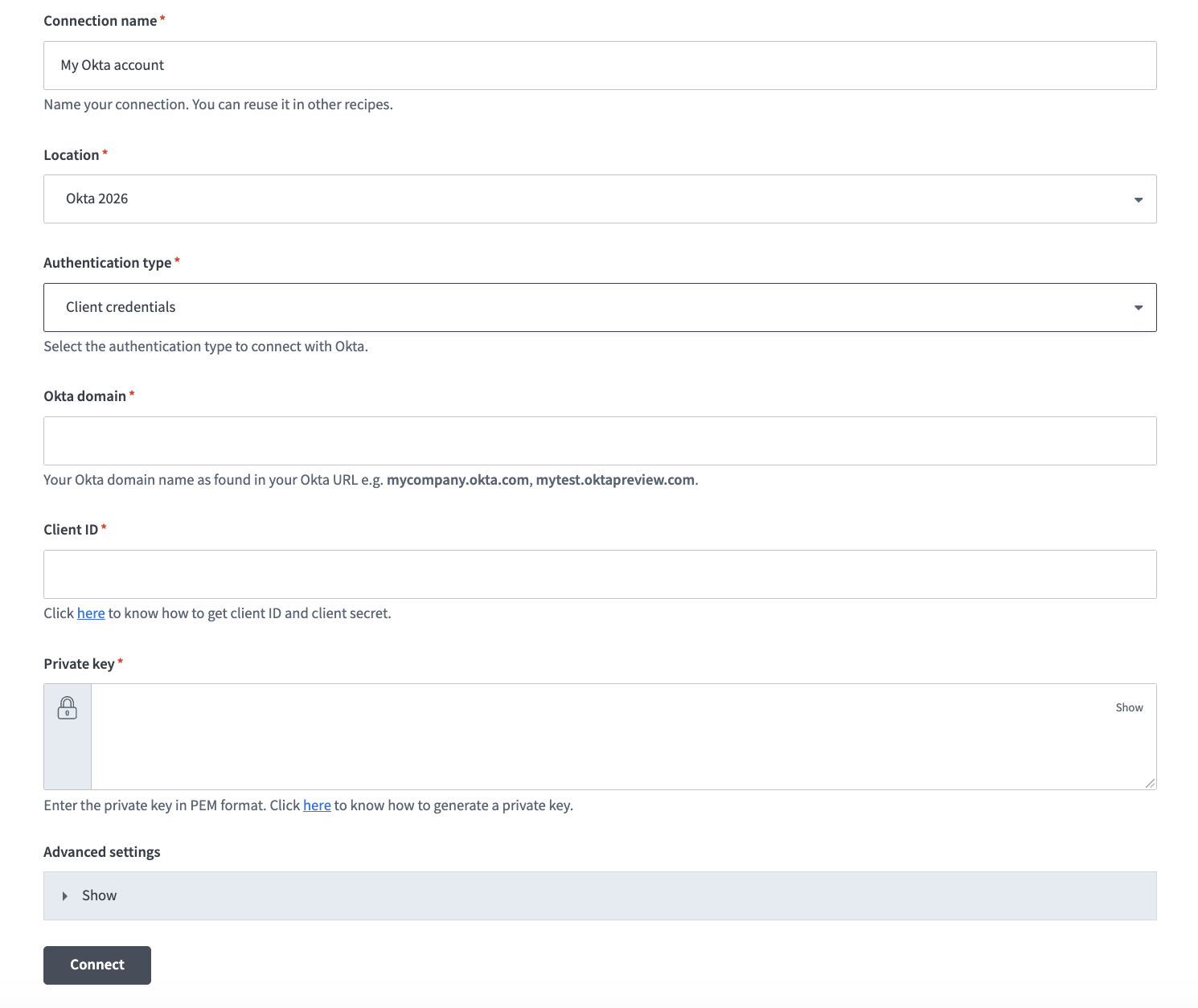 Name your connection