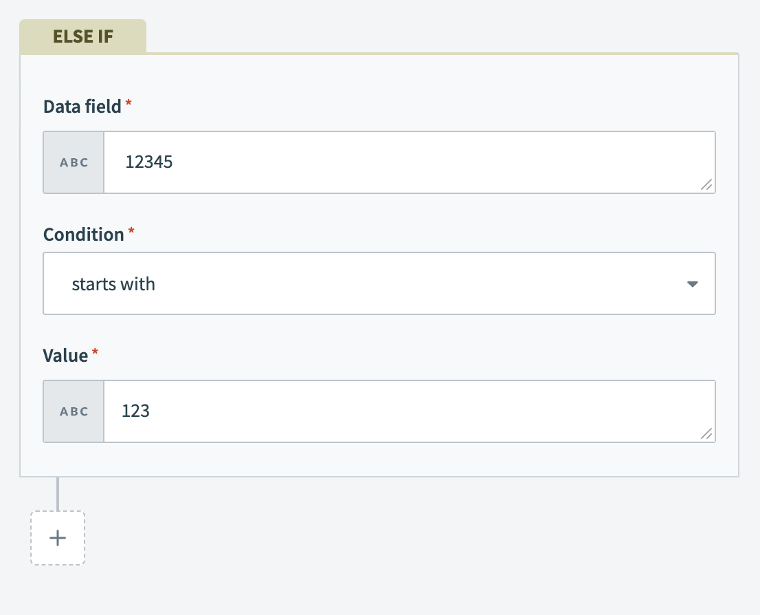 Comparing number types for starts with condition