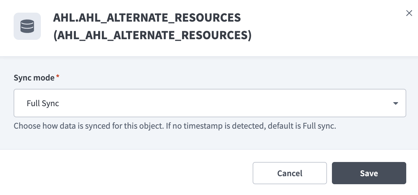 Configure sync settings