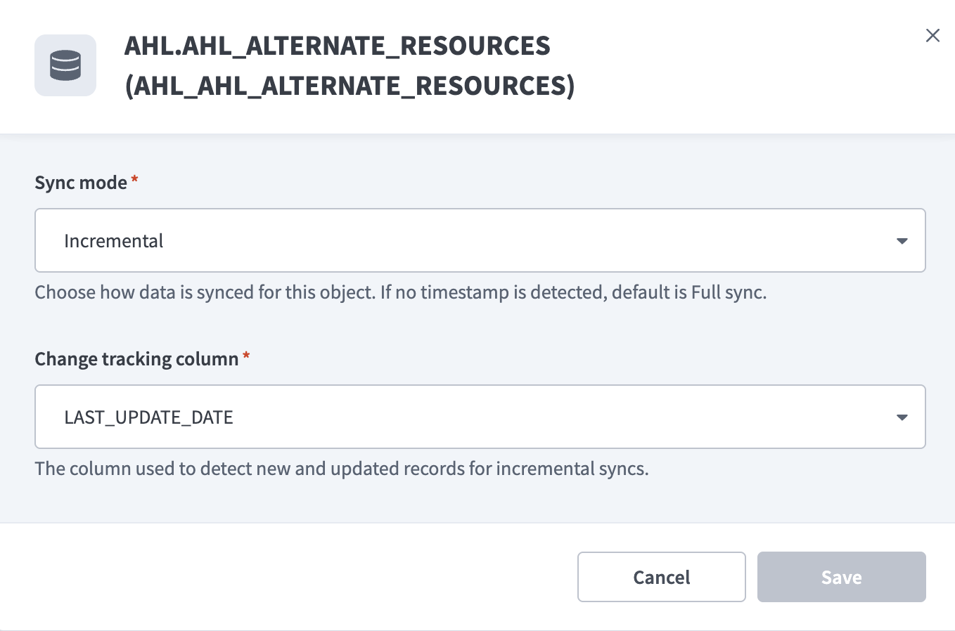 Configure sync settings