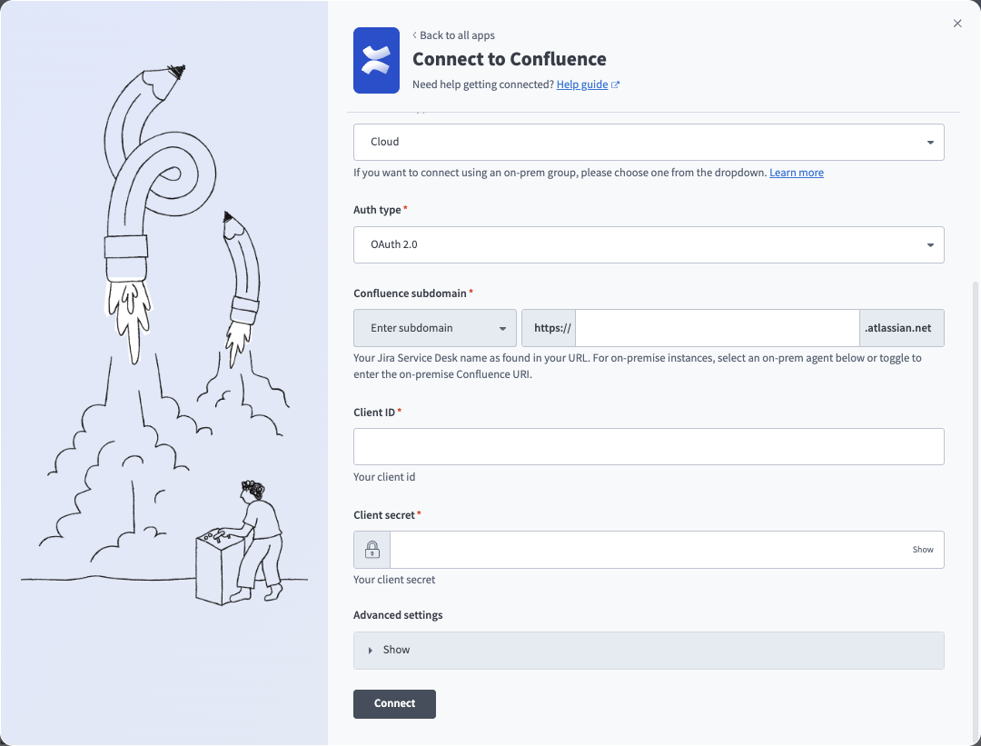 Confluence OAuth connection