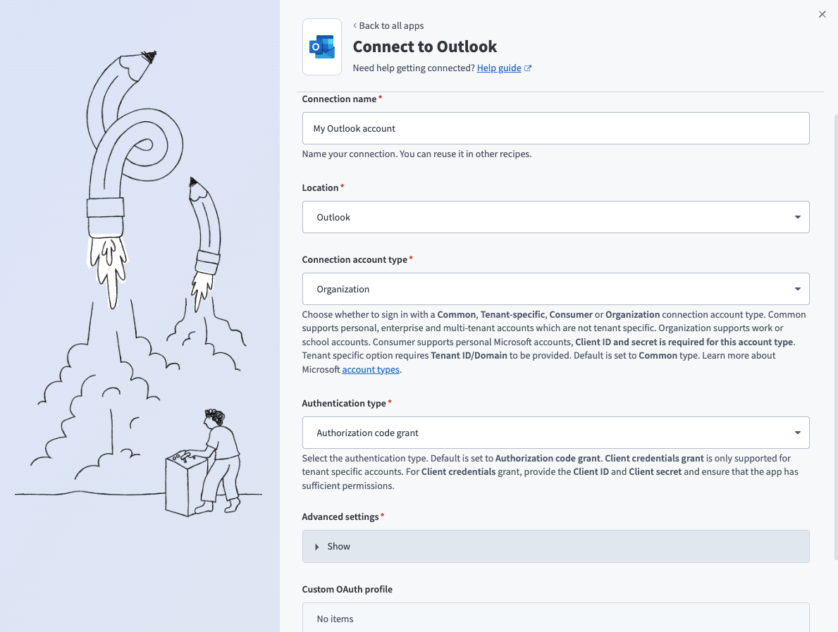 Organization connection