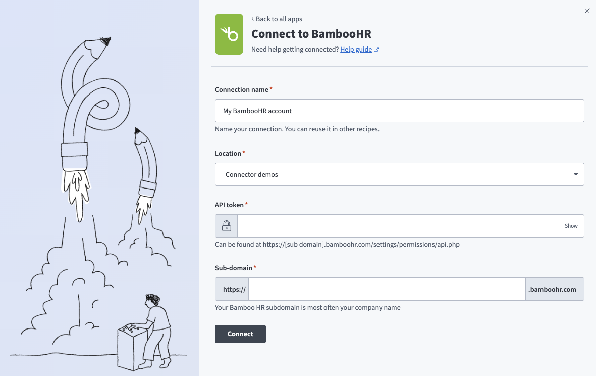 BambooHR connection setup