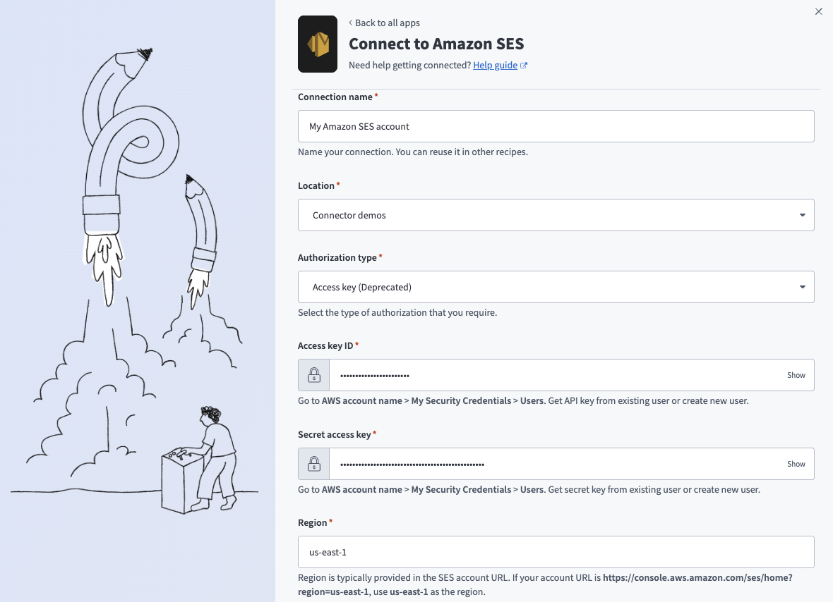 認証方法 - アクセスキー