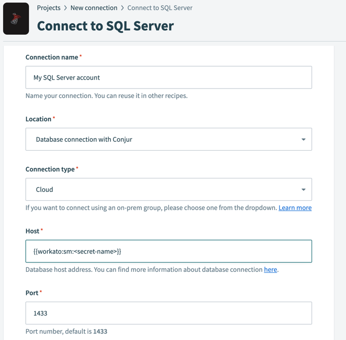 Configure CyberArk Conjur connection