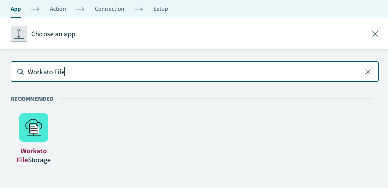 Workato FileStorage connector