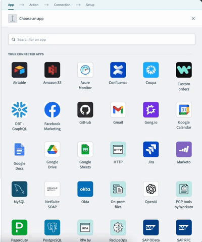 Set up your Expense line action