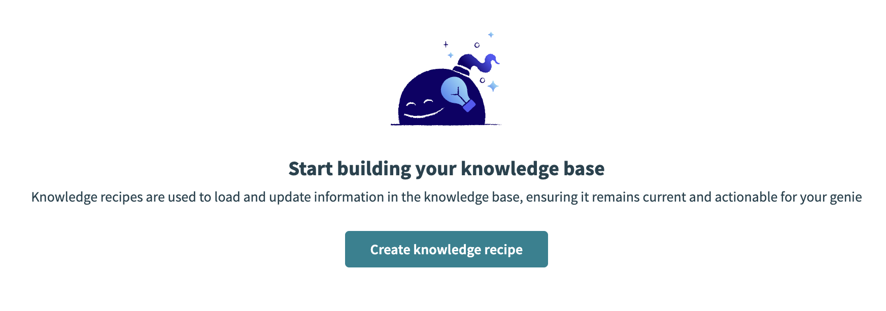 Create knowledge recipe