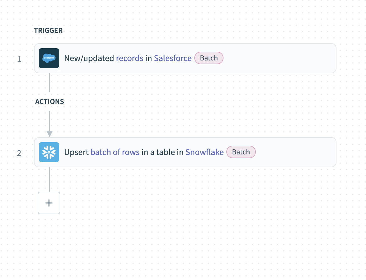 Batch extraction recipe