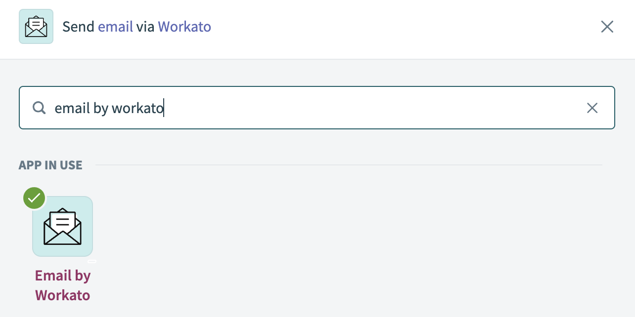 Email by Workato app
