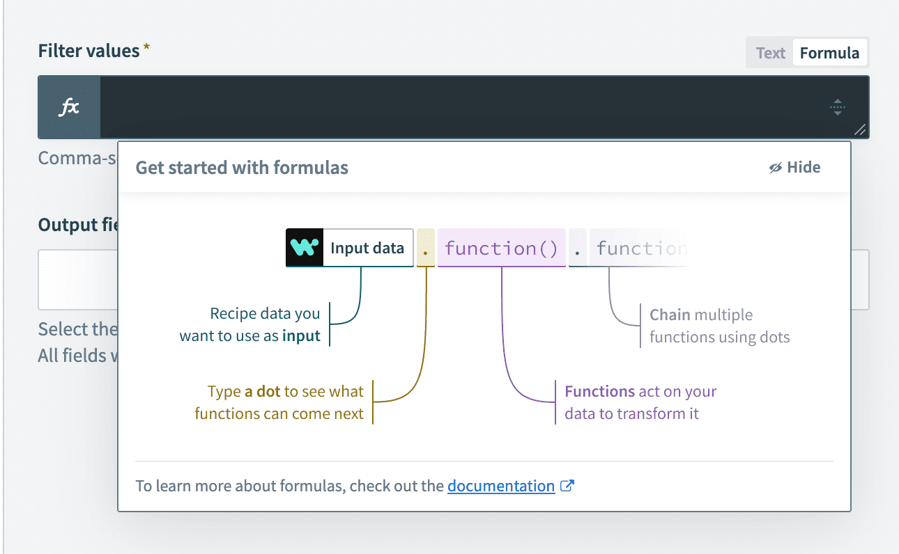 formula モード