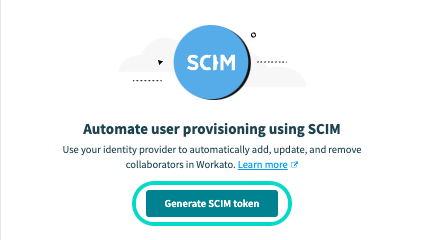 Generate SCIM token