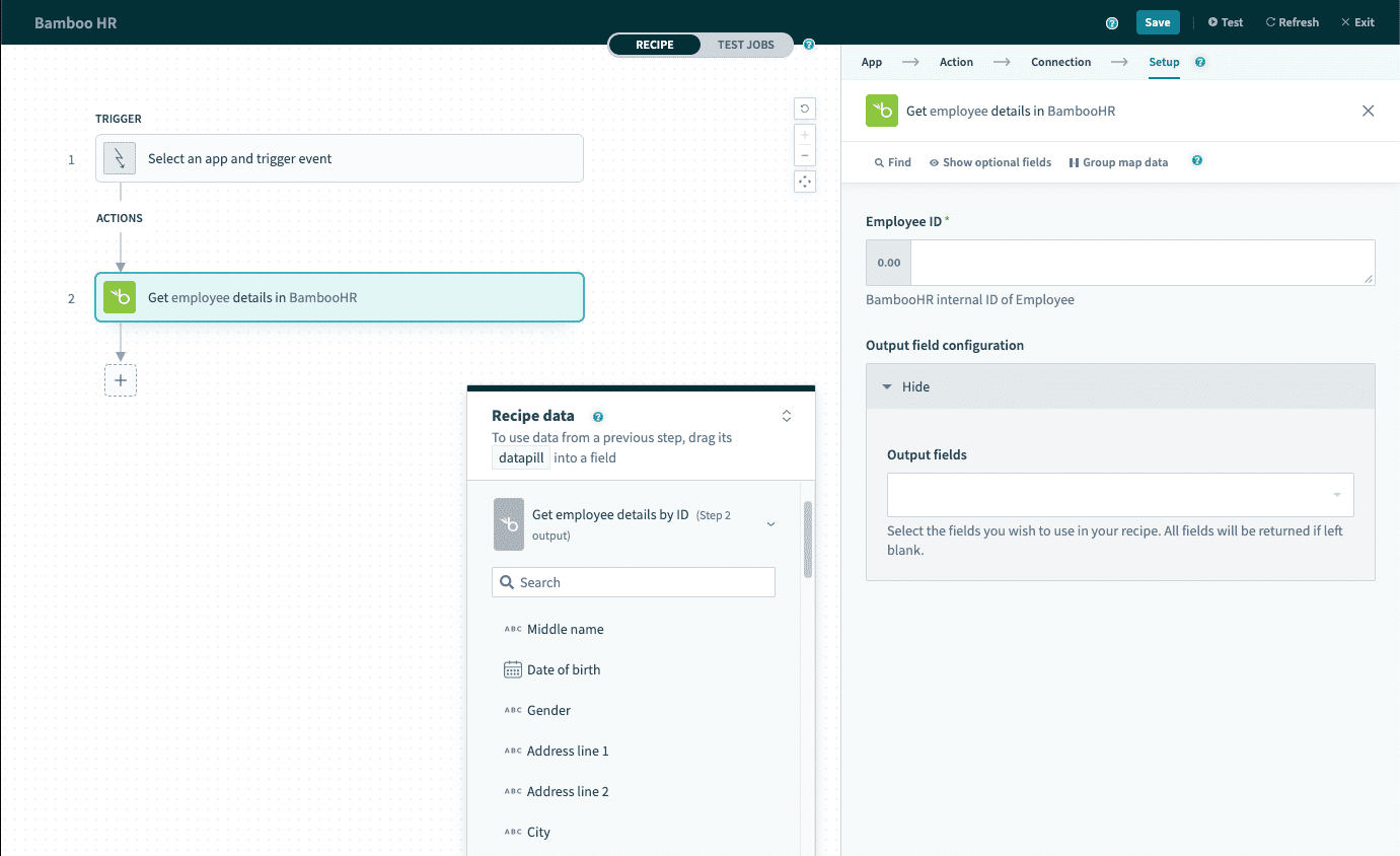 Workato Connectors Bamboo Hr Get Employee Details By Id Action Workato Docs