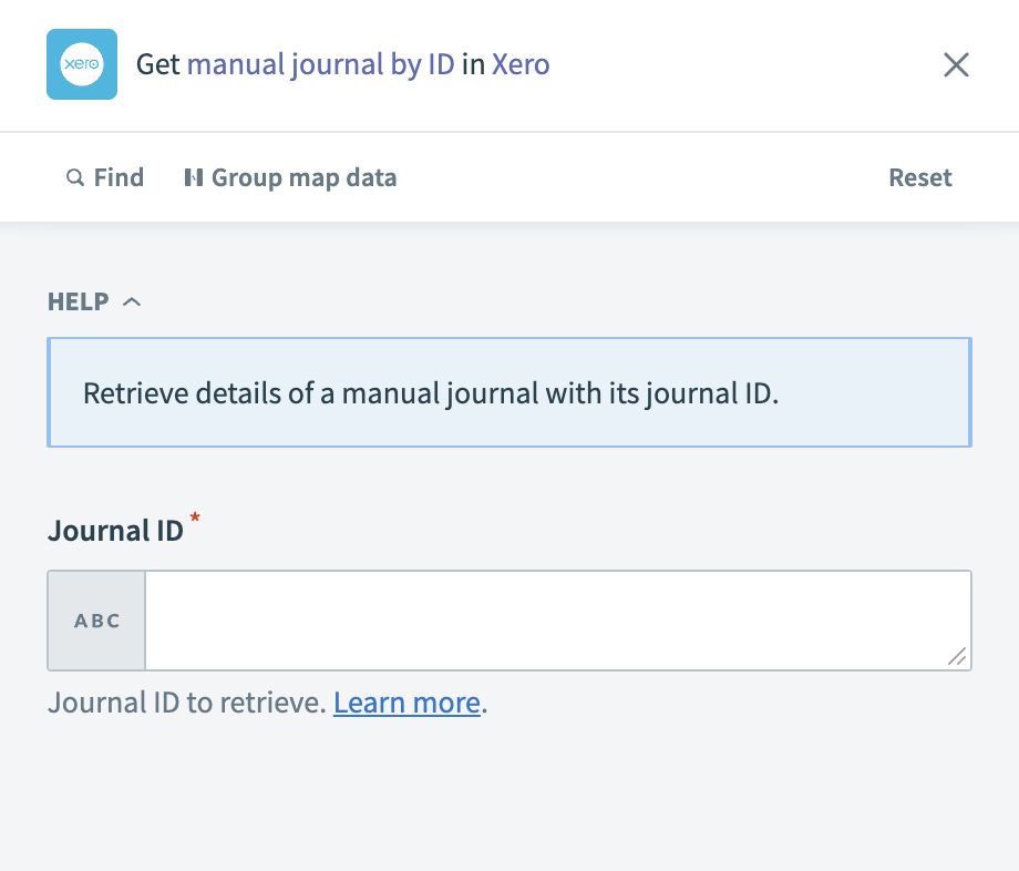 Get manual journal by ID action