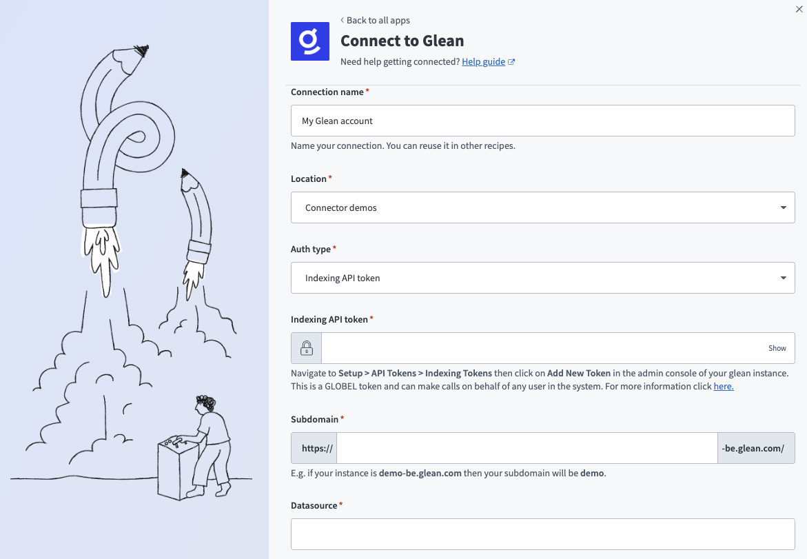 Glean connection fields