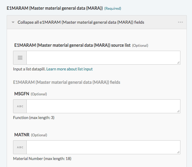 IDoc input segment 1