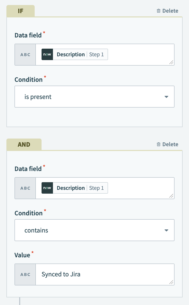 Configure the IF condition