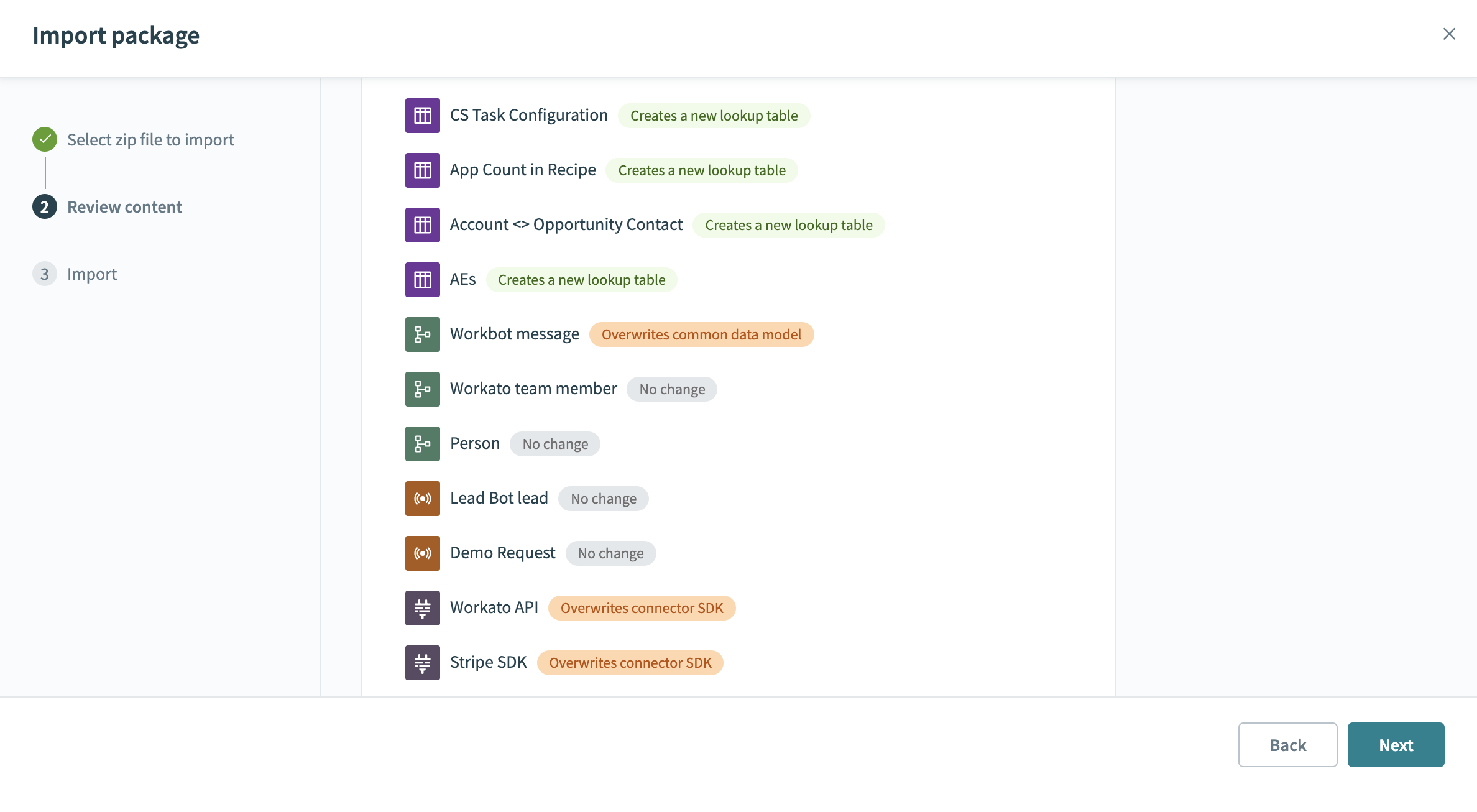 [Tools] > [Recipe lifecycle management] の GIF