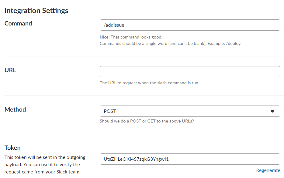 Integration Settings