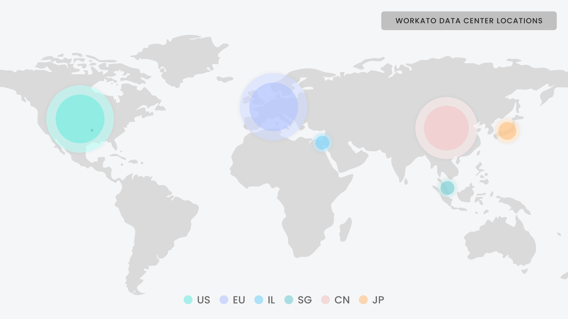 Workato データセンターの場所