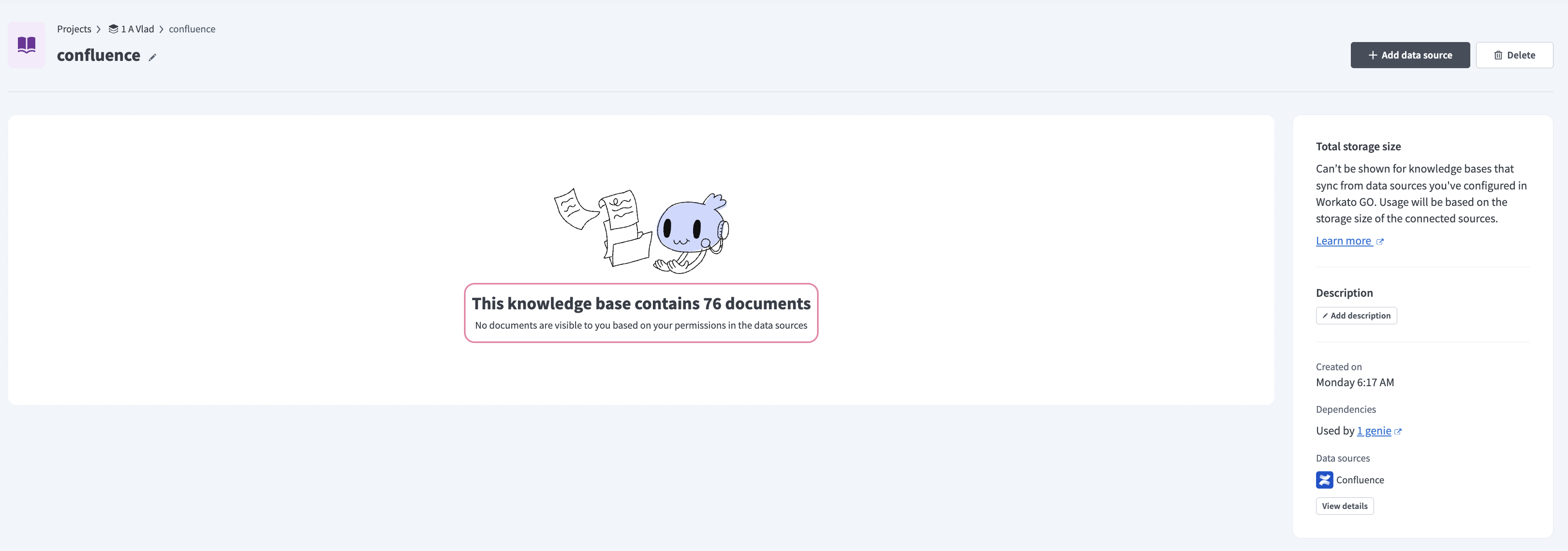 Workato GO permissions are applied to knowledge bases