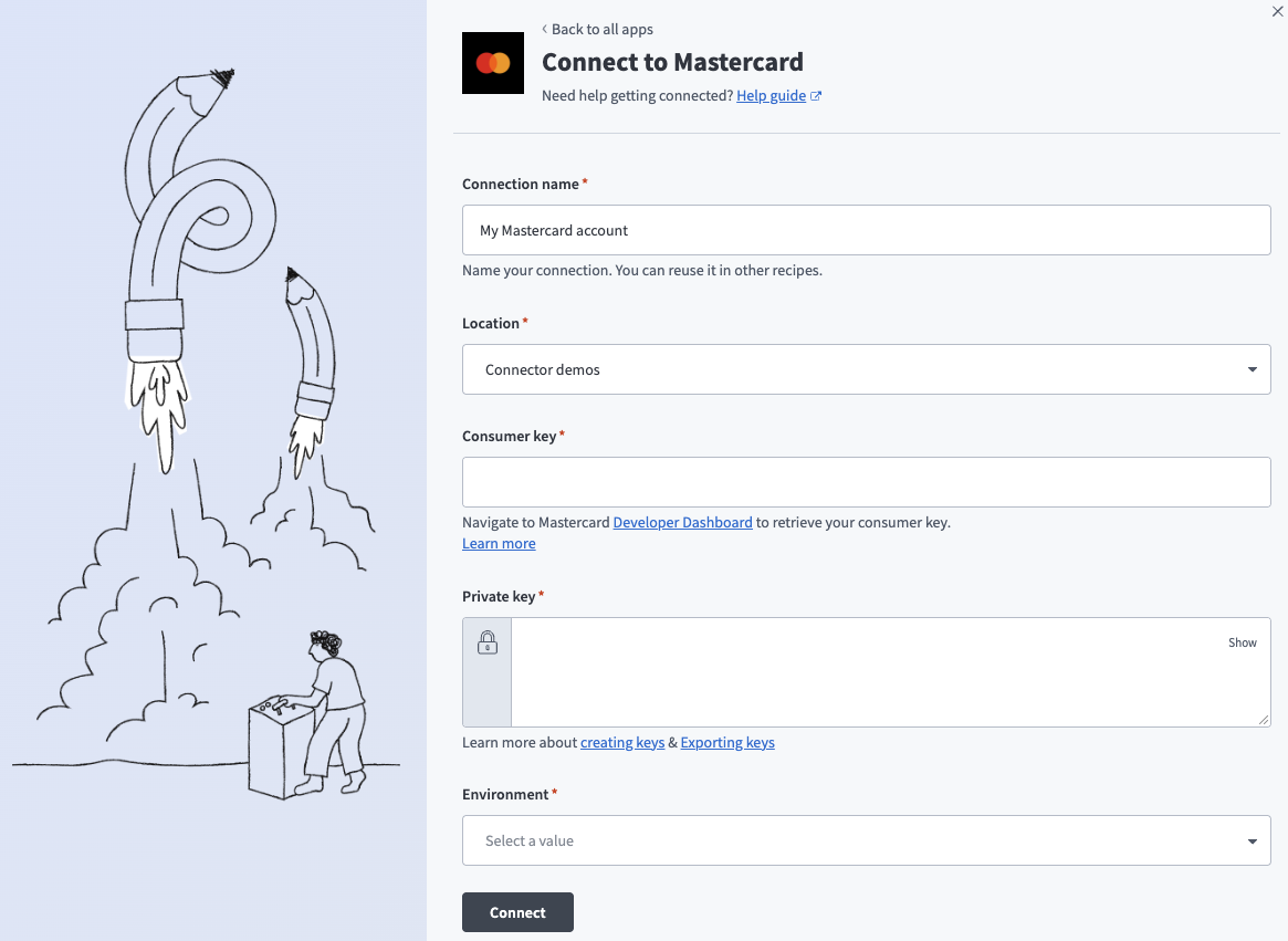 Mastercard connection