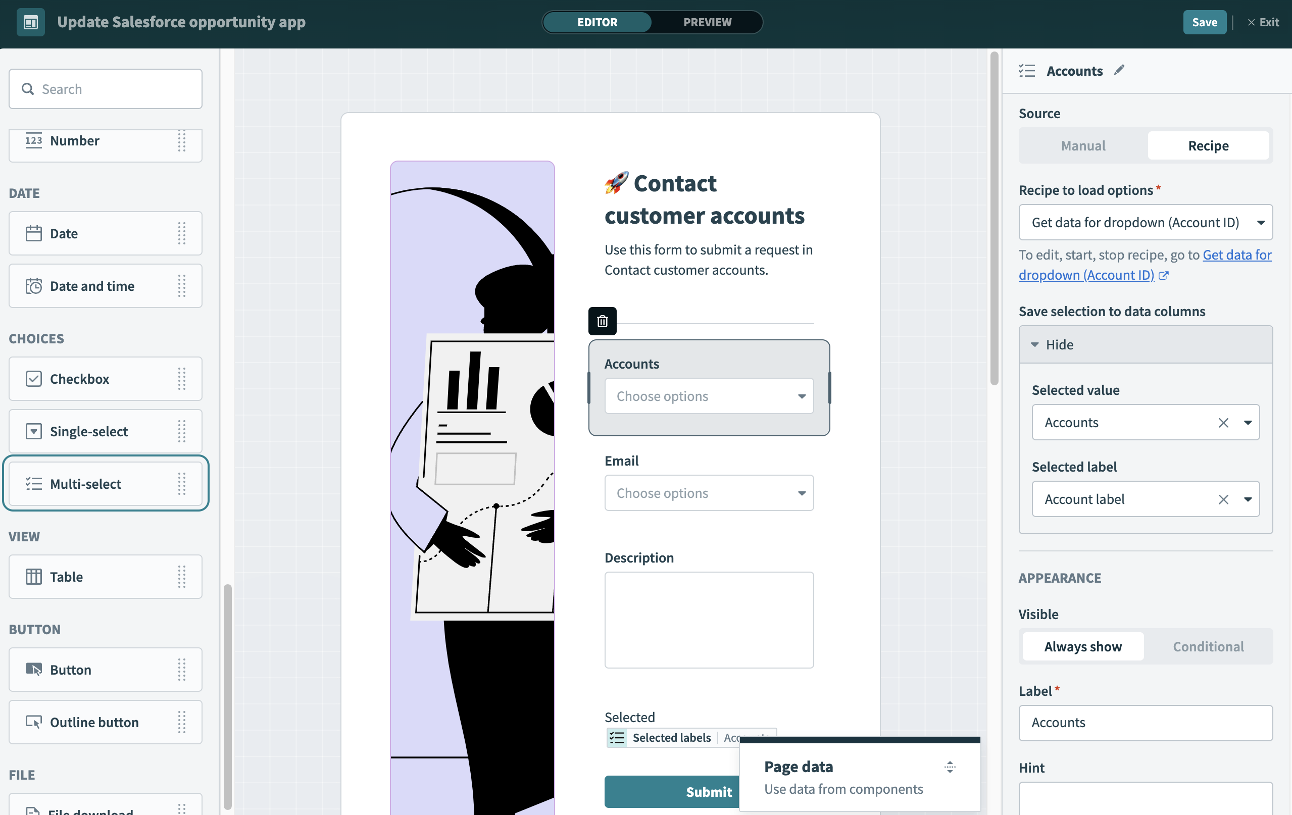 Multi-select component