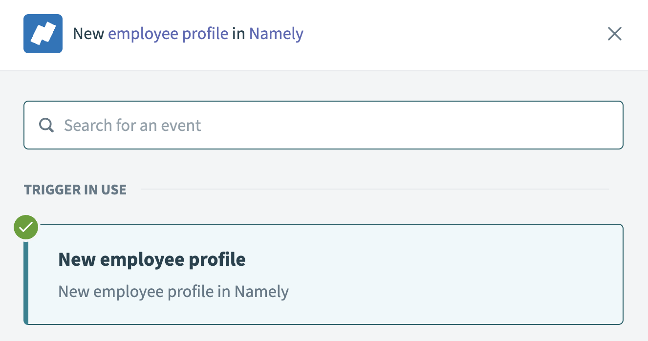 Namely new employee profile