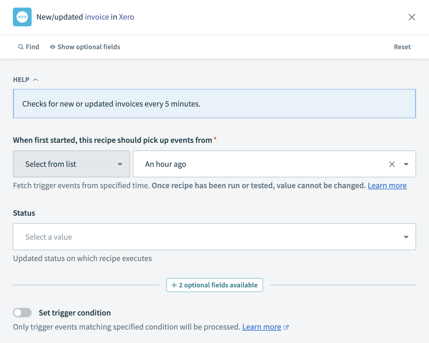 New/updated invoice trigger