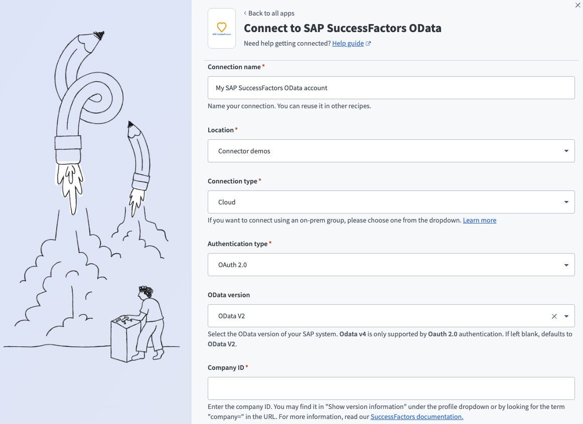 Connect to SAP SuccessFactors
