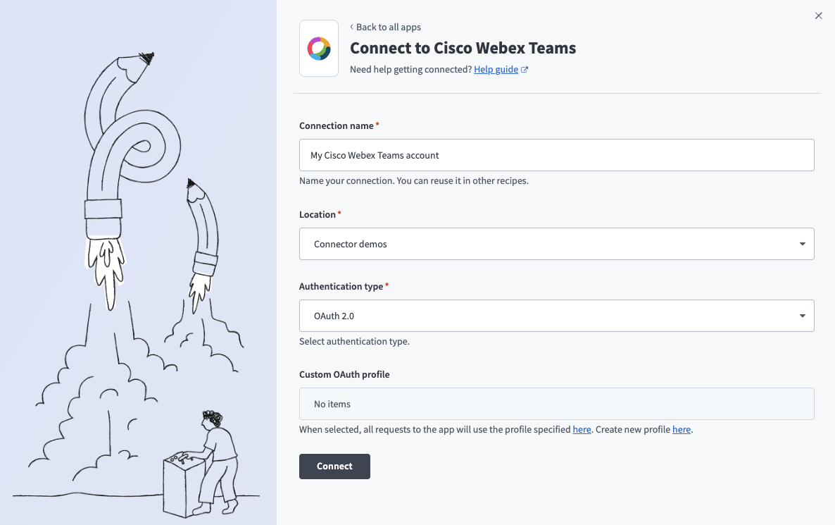 Connect to Cisco Webex Teams