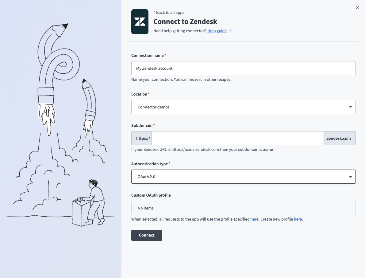 Connect to Zendesk with OAuth 2.0
