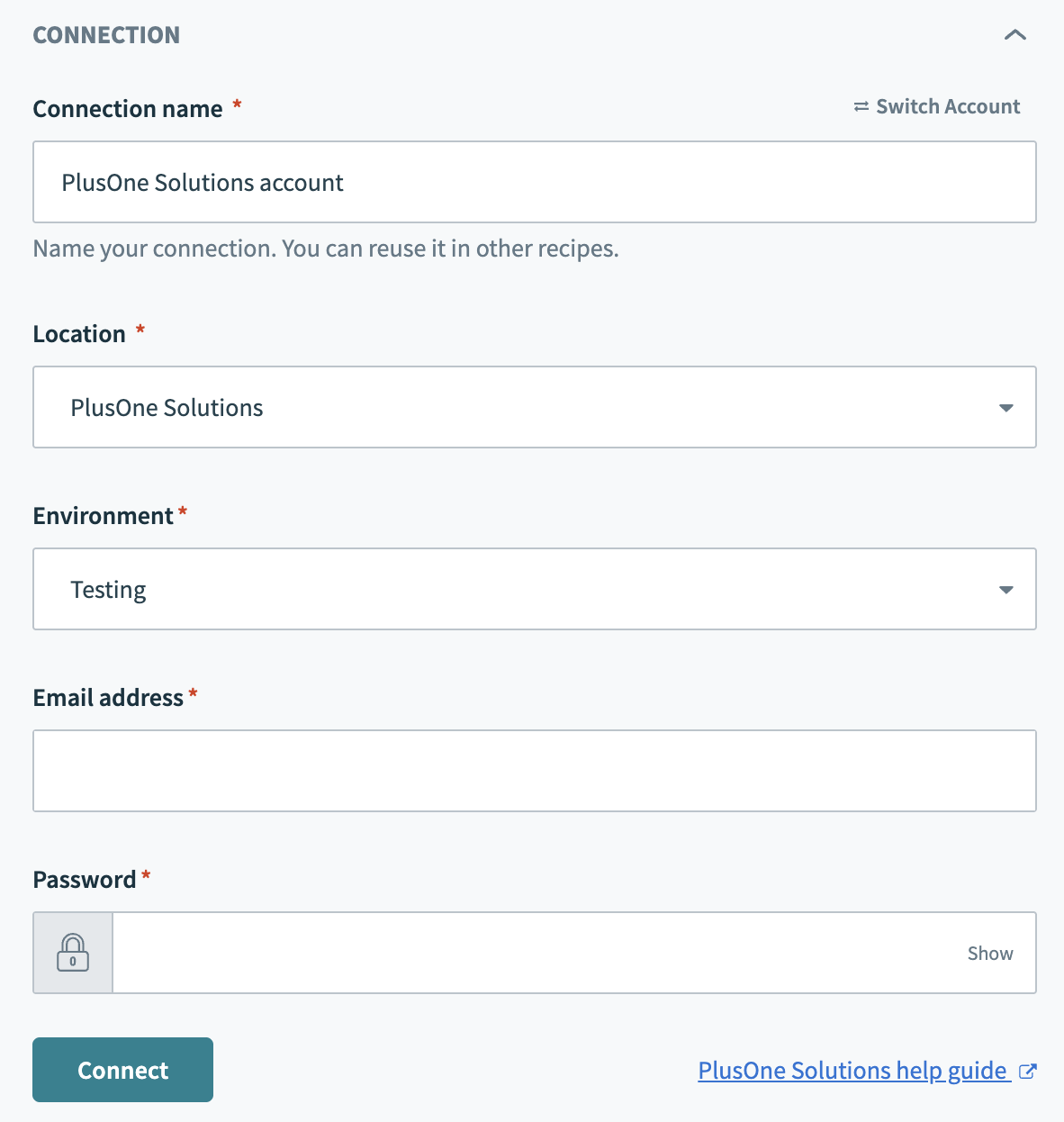 PlusOne Solutions Connection