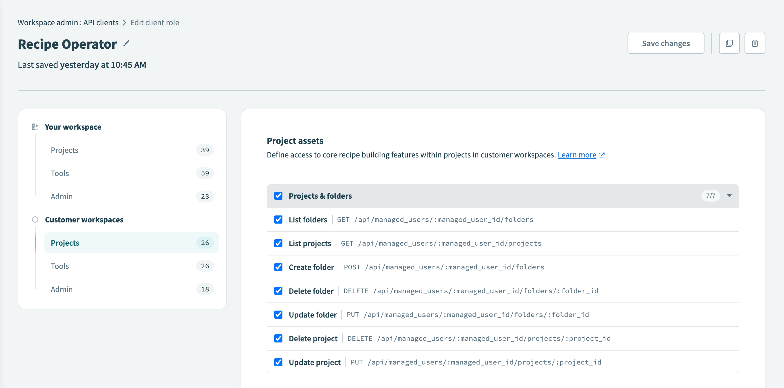 Select the endpoints you plan to enable