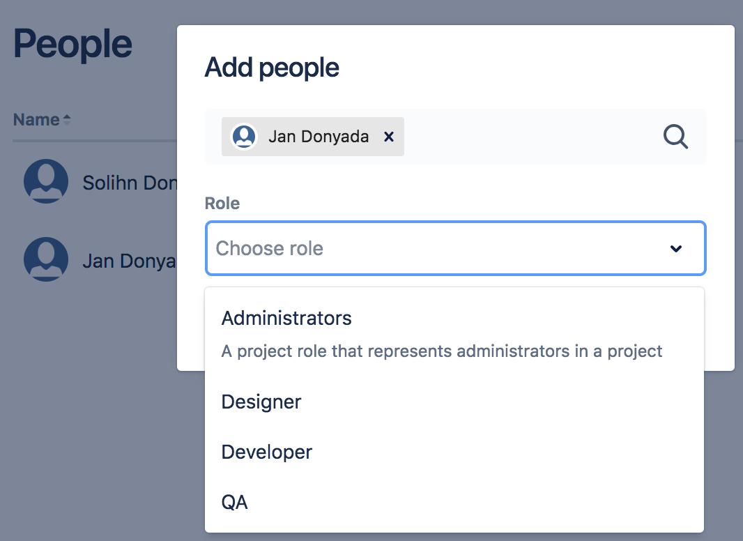 People project roles