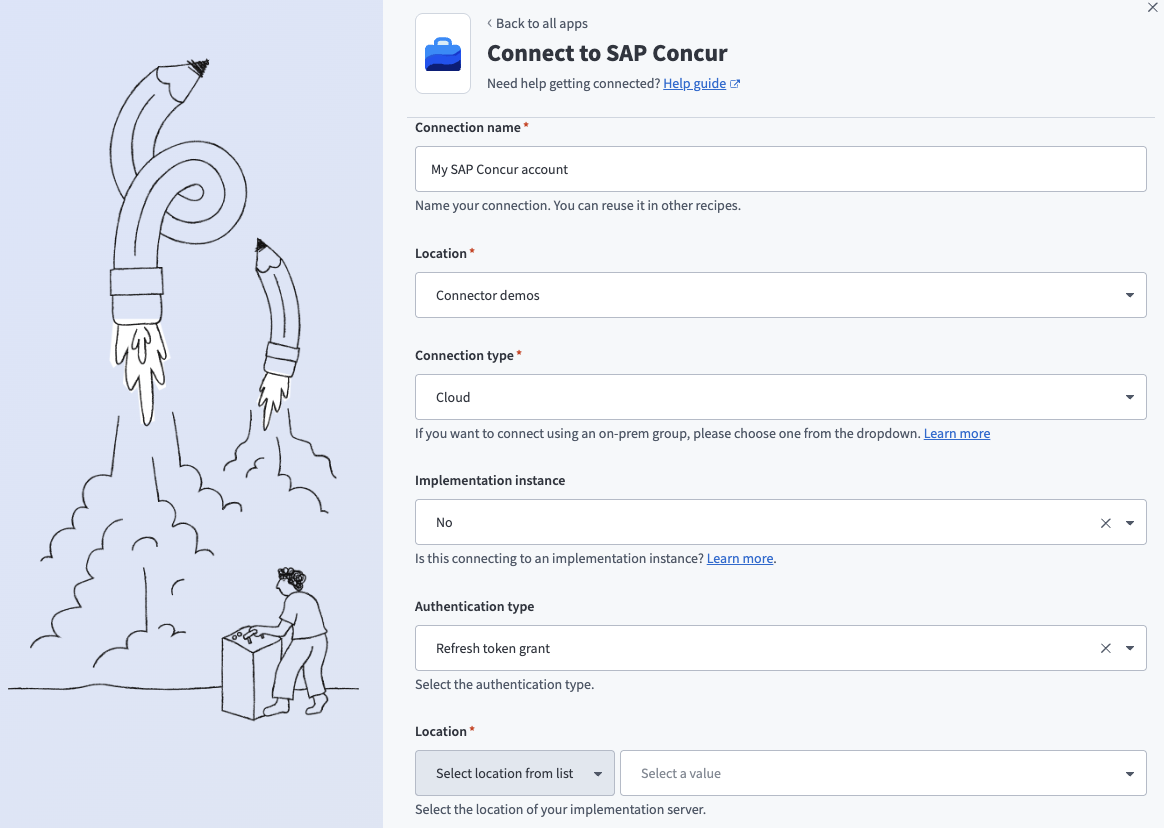 Connect to SAP Concur