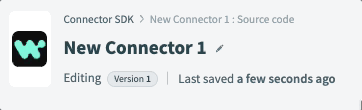Renaming a new SDK connector