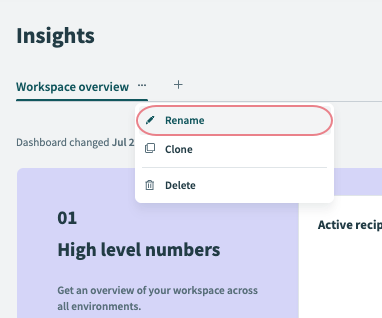 Rename dashboard