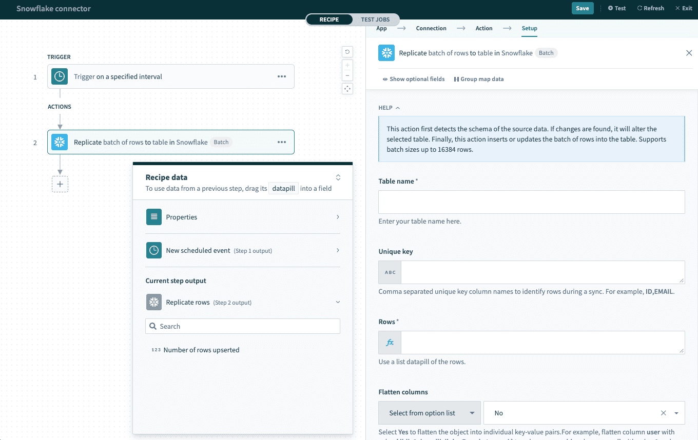 workato-connectors-snowflake-replicate-rows-action-workato-docs