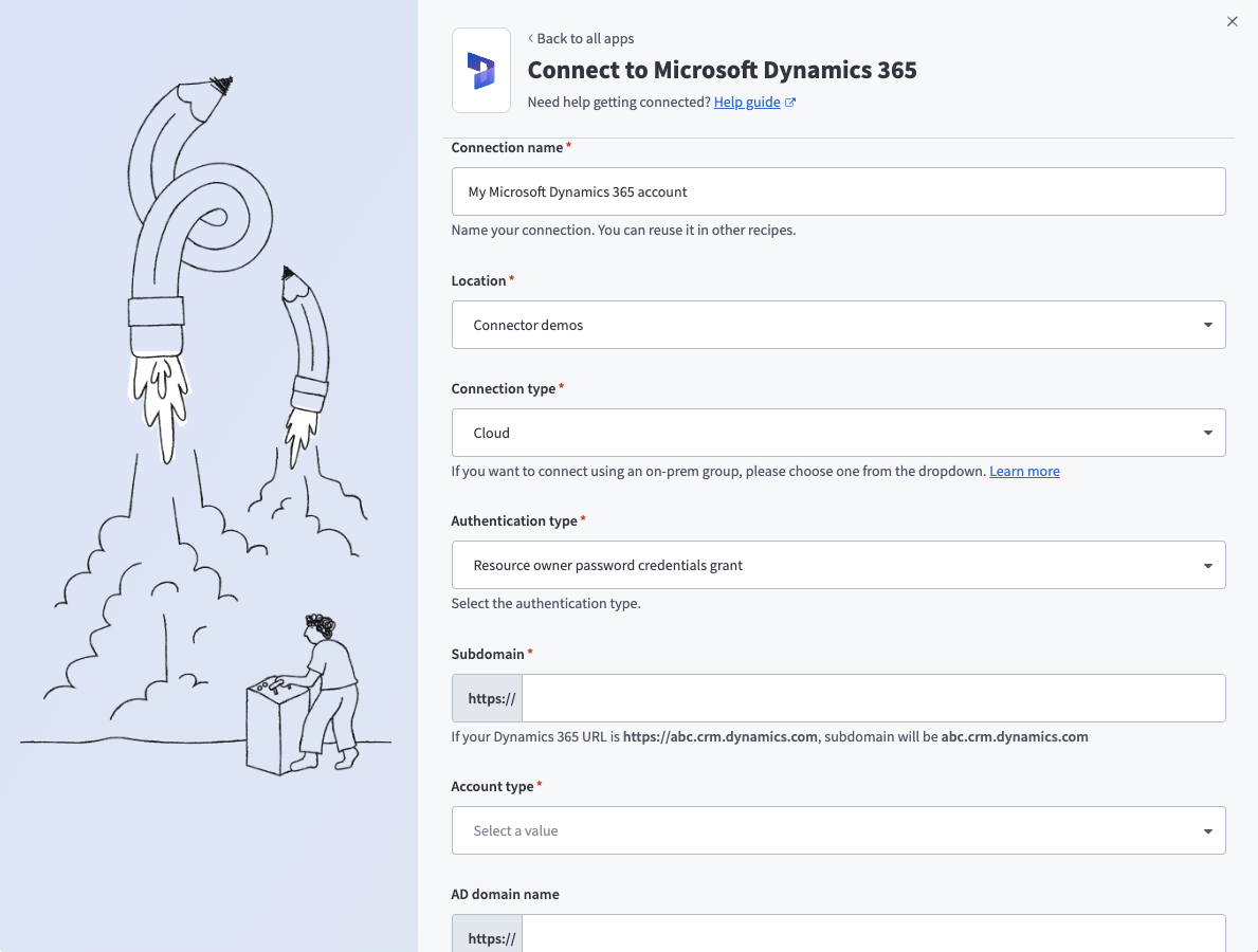 Connect to Microsoft Dynamics 365