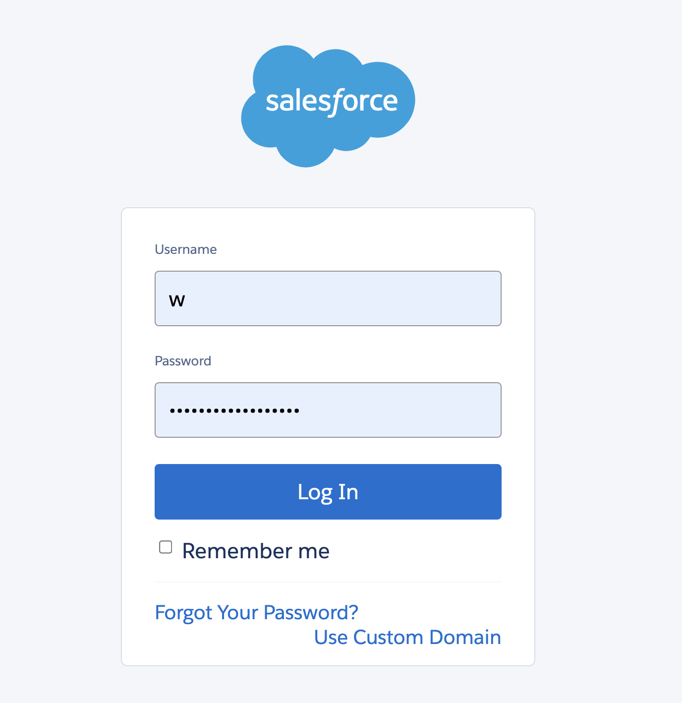 Salesforce connection setup