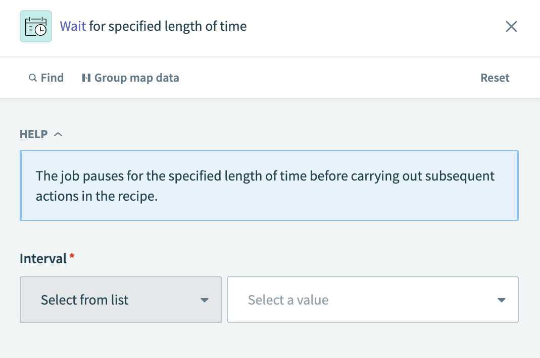 Wait for specified length of time