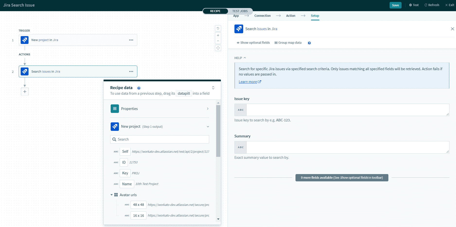 Jira Actions Workato Docs