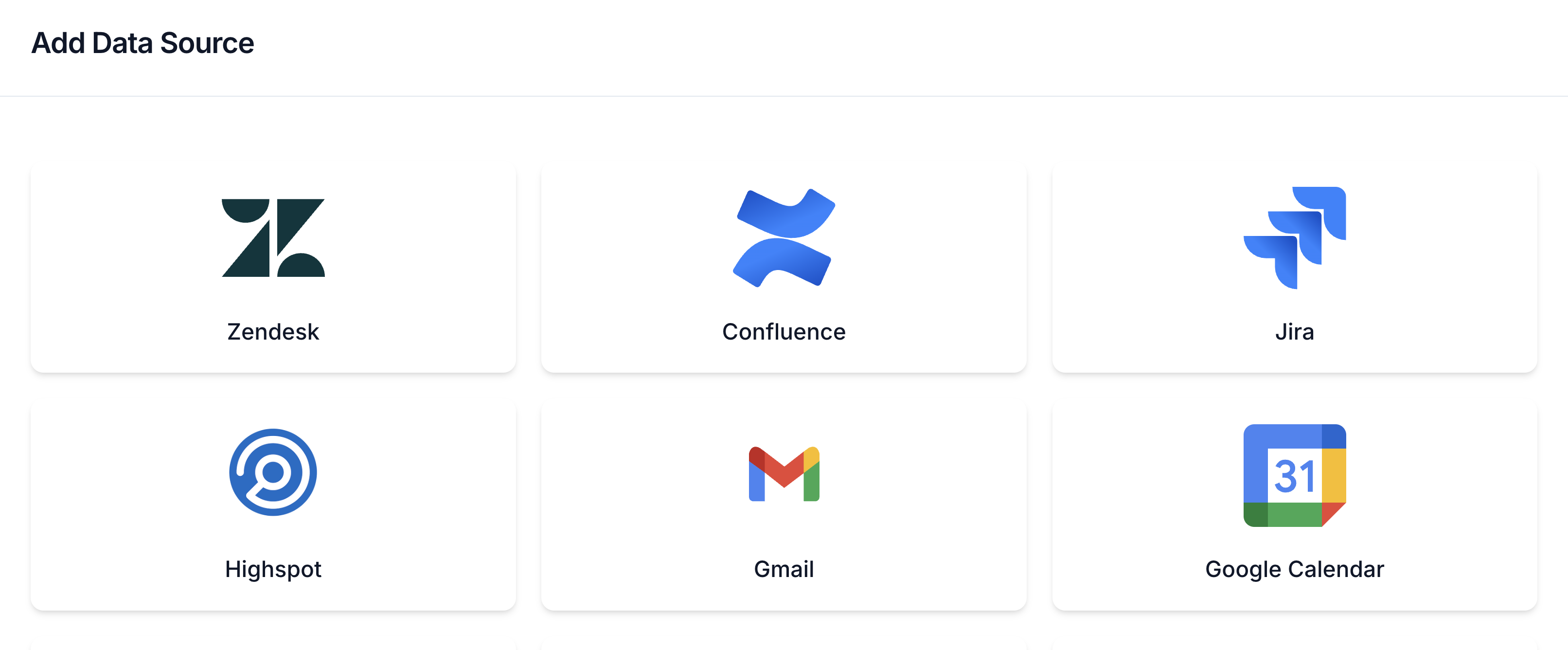 Select your data source