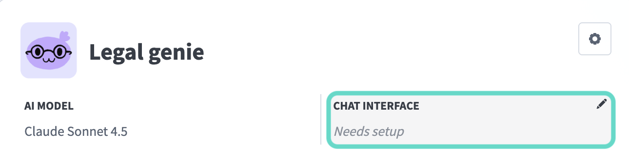 Select your chat interface