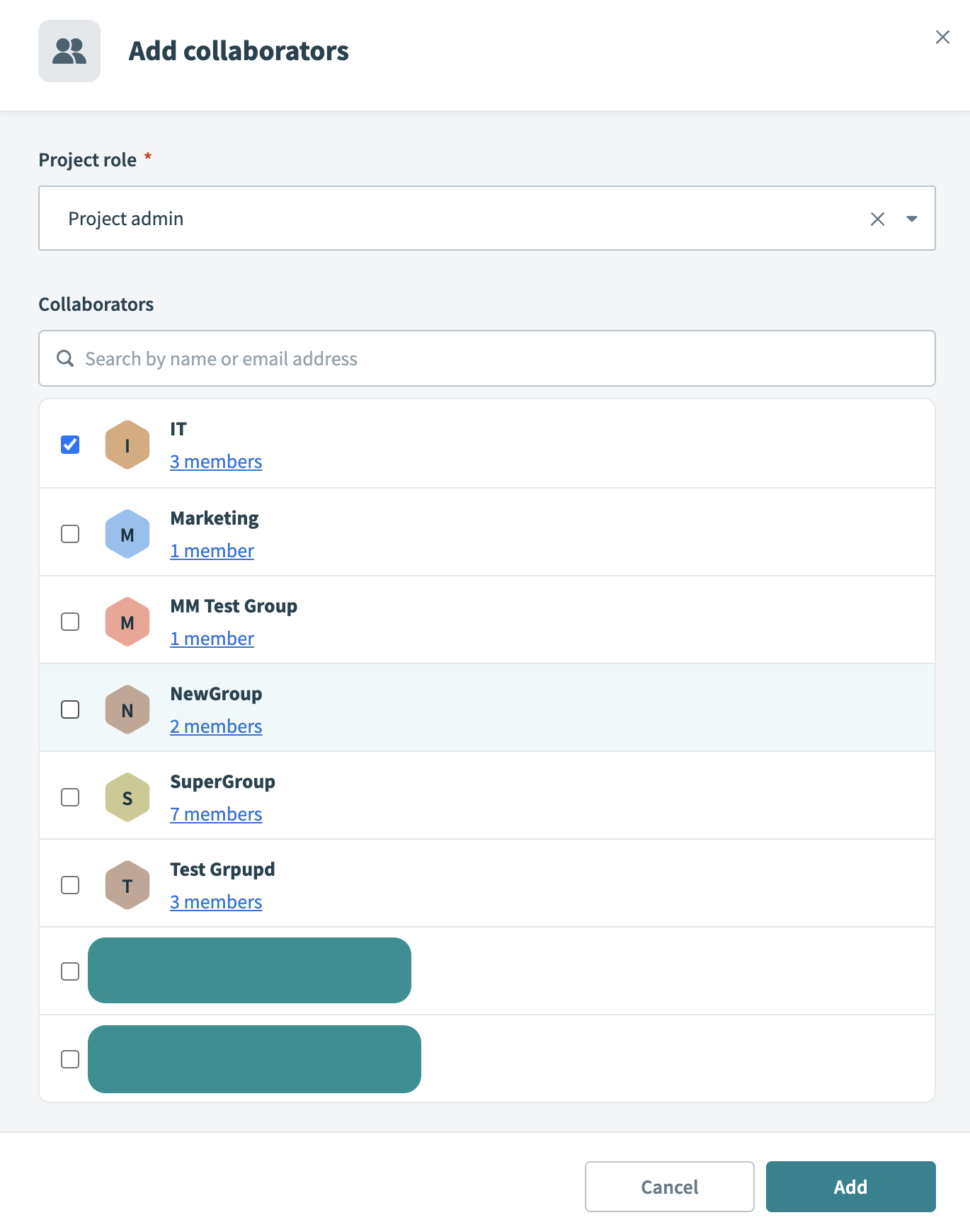 Project access