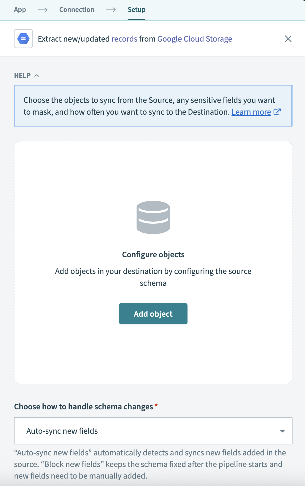 Add Google Cloud Storage objects