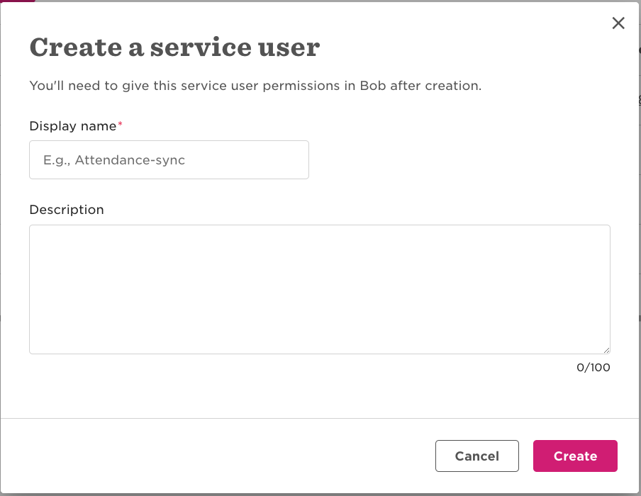 HiBob Service User