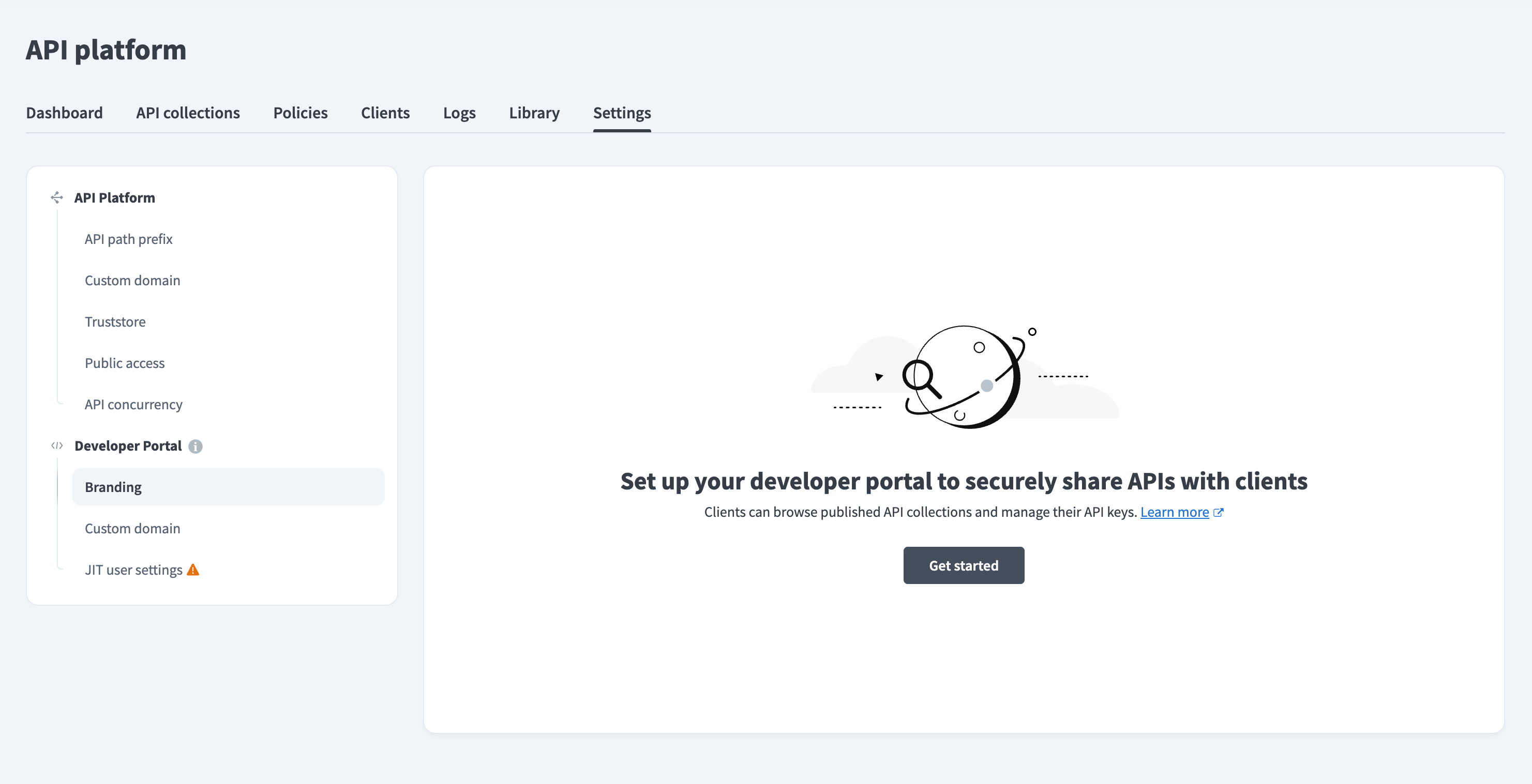 Set up your developer portal